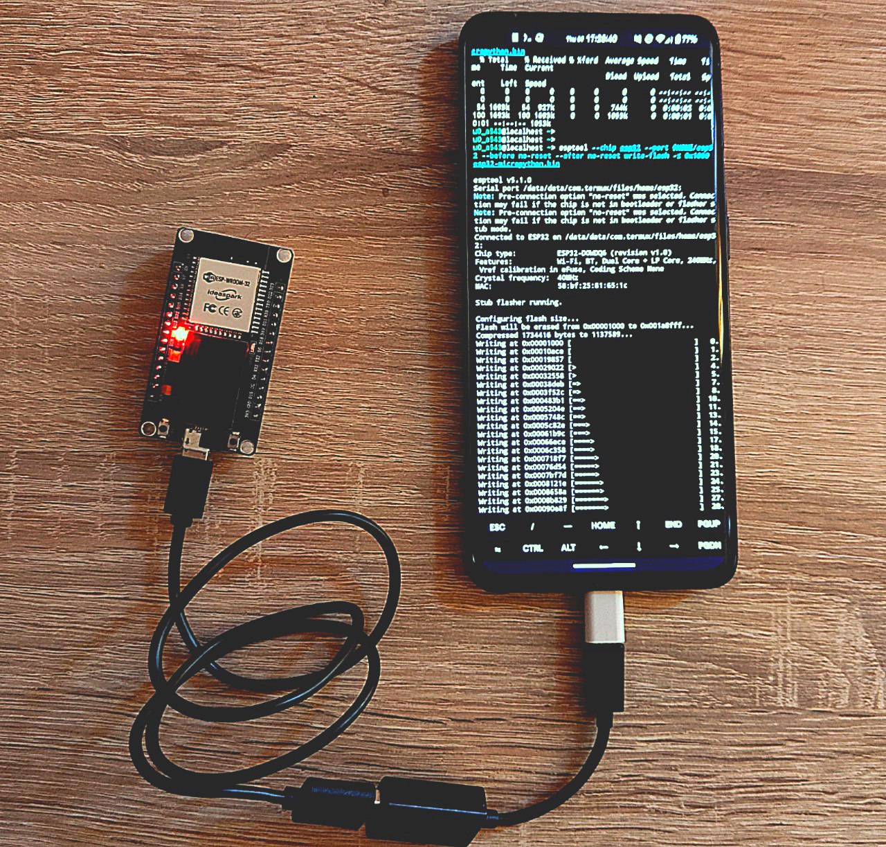 ESP32 and Termux